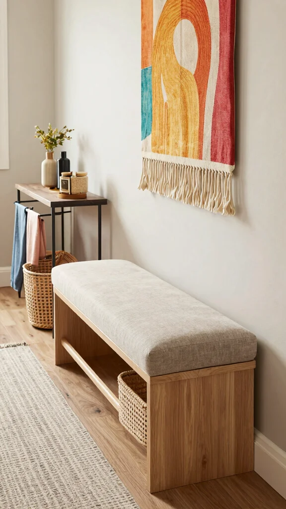 12 Hallway Laundry Room Ideas That Hide Wash Day Beautifully - 3. Multifunctional Furniture 1