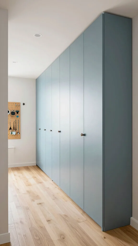 12 Hallway Laundry Room Ideas That Hide Wash Day Beautifully - 4. Vertical Storage Solutions 1