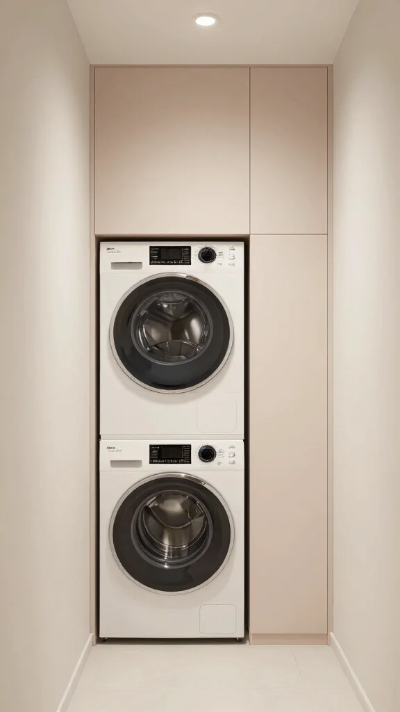 12 Hallway Laundry Room Ideas That Hide Wash Day Beautifully - 7. Integrated Appliances 1