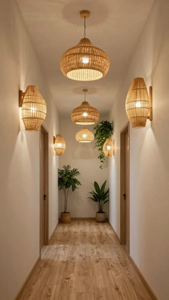 12 Hallway Light Fixtures That Elevate Every Ceiling Height and Style - 11. Nature-Inspired Fixtures 1