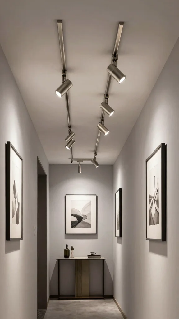 12 Hallway Light Fixtures That Elevate Every Ceiling Height and Style - 4. Accent Lighting with Track Fixtures 1