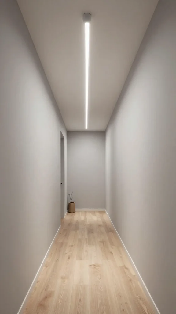 12 Hallway Light Fixtures That Elevate Every Ceiling Height and Style - 6. Minimalist Slimline Fixtures 1