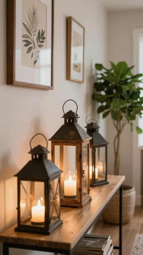 12 Hallway Light Fixtures That Elevate Every Ceiling Height and Style - 8. Decorative Lanterns for a Cozy Touch 1