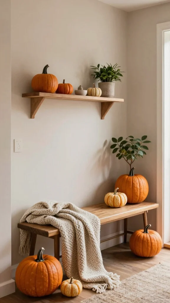 12 Scandinavian Entryway Ideas for a Minimal Functional Beautiful Space - 11. Seasonal Decor Updates 1