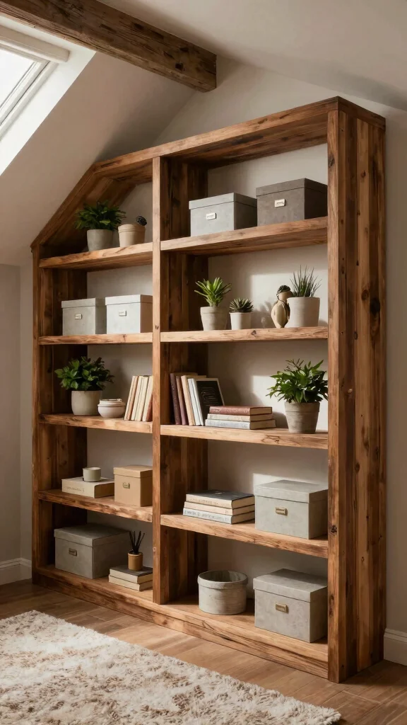 13 Attic Eaves Storage Ideas That Maximise Every Hidden Inch - 1. Custom Shelving Units 1
