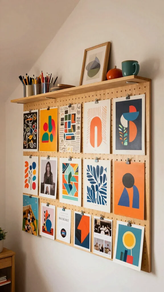 13 Attic Eaves Storage Ideas That Maximise Every Hidden Inch - 13. Inspiring Wall Art Storage 1