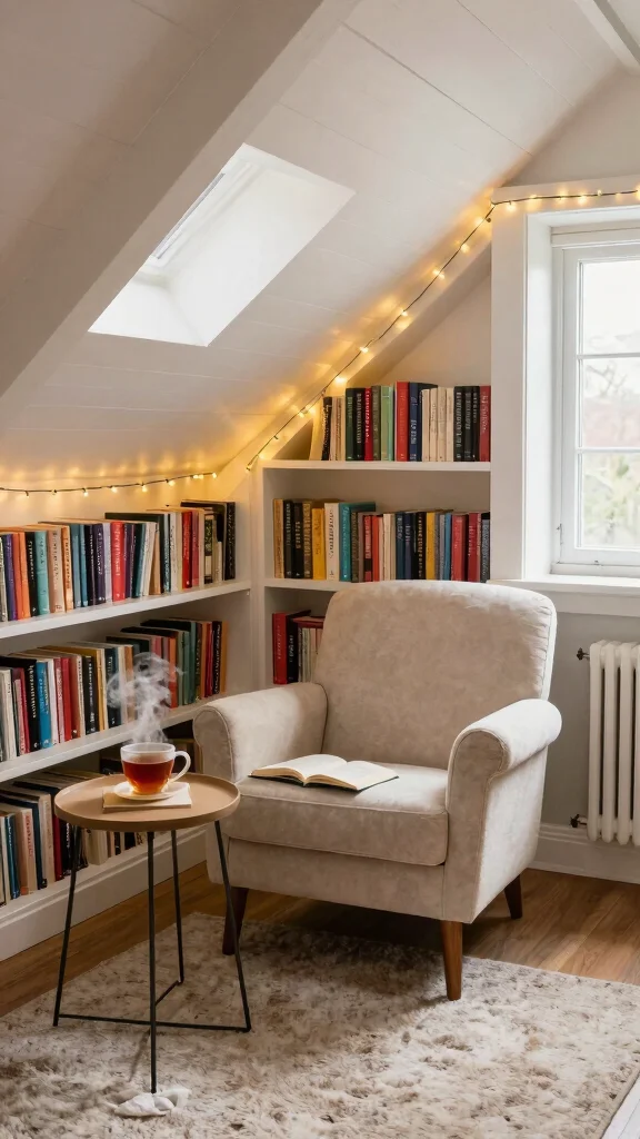 13 Attic Eaves Storage Ideas That Maximise Every Hidden Inch - 5. Cozy Reading Nook 1