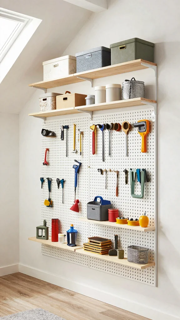 13 Attic Eaves Storage Ideas That Maximise Every Hidden Inch - 8. Vertical Wall Storage 1