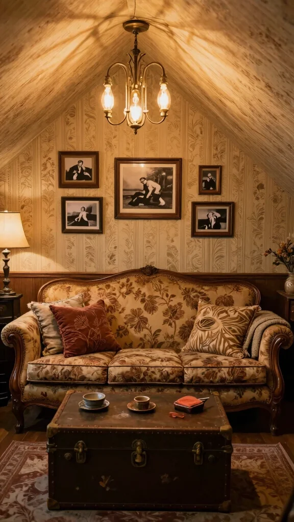 13 Attic Man Cave Ideas for a Personalized Comfortable Top-Floor Retreat - 13. Vintage Charm 1