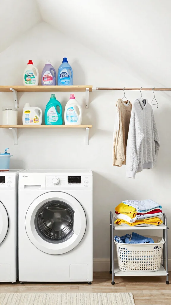 13 Attic Transformation Ideas for a Beautiful Functional New Living Space - 12. Practical Laundry Room 1
