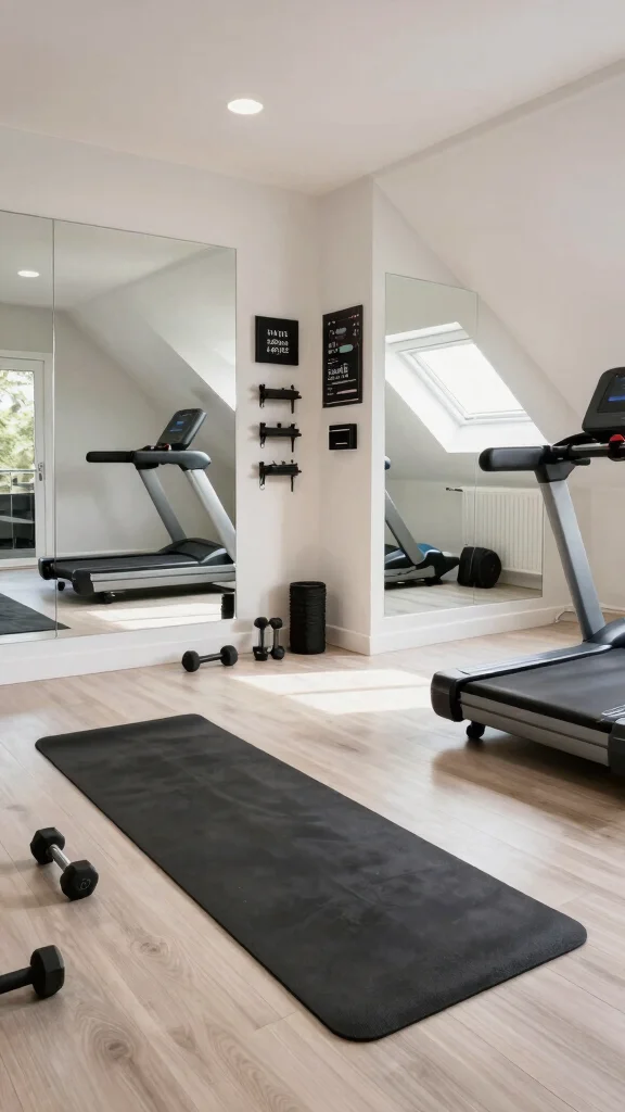13 Attic Transformation Ideas for a Beautiful Functional New Living Space - 5. Functional Home Gym 1