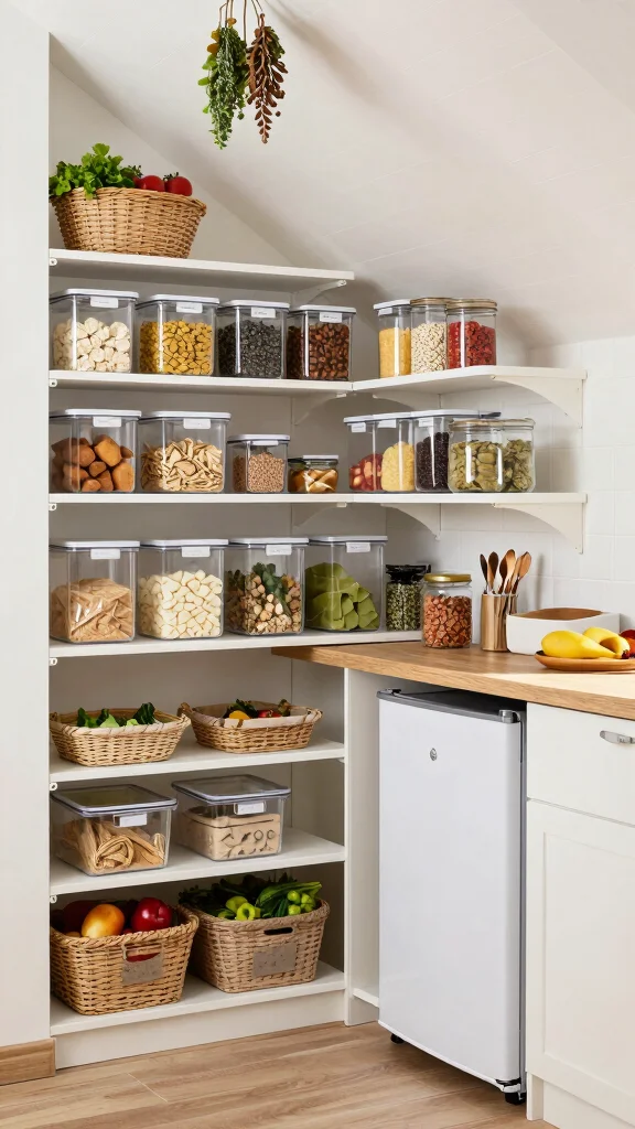 13 Attic Transformation Ideas for a Beautiful Functional New Living Space - 7. Functional Pantry 1