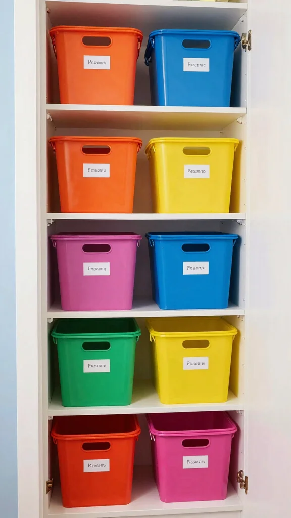 13 Entryway Closet Ideas for a Tidy Organised Entrance Space - 10. Color-Coded Organization 1