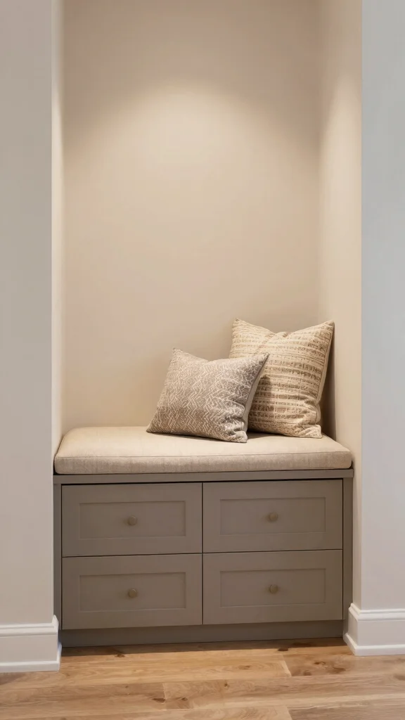 13 Entryway Closet Ideas for a Tidy Organised Entrance Space - 12. Under-Bench Storage 1