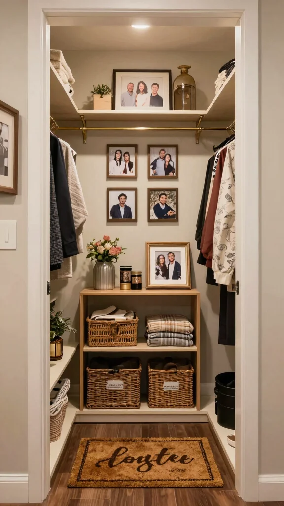 13 Entryway Closet Ideas for a Tidy Organised Entrance Space - 13. Personal Touches 1