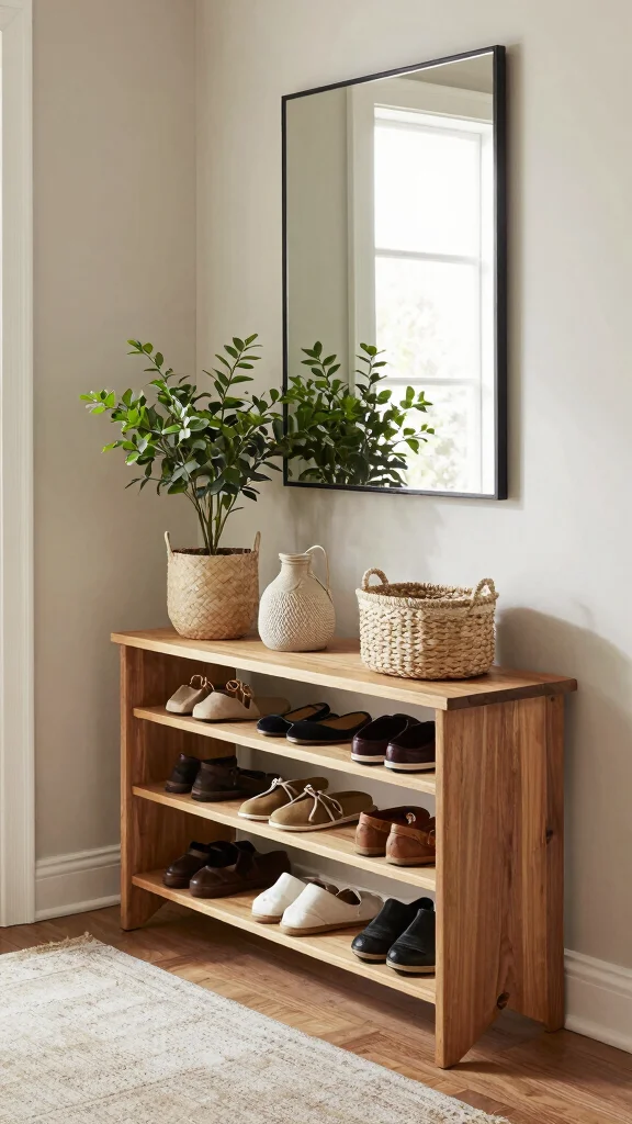 13 Entryway Decor Inspirations for a Beautiful Unforgettable First Impression - 1. Stylish Shoe Storage Solutions 1