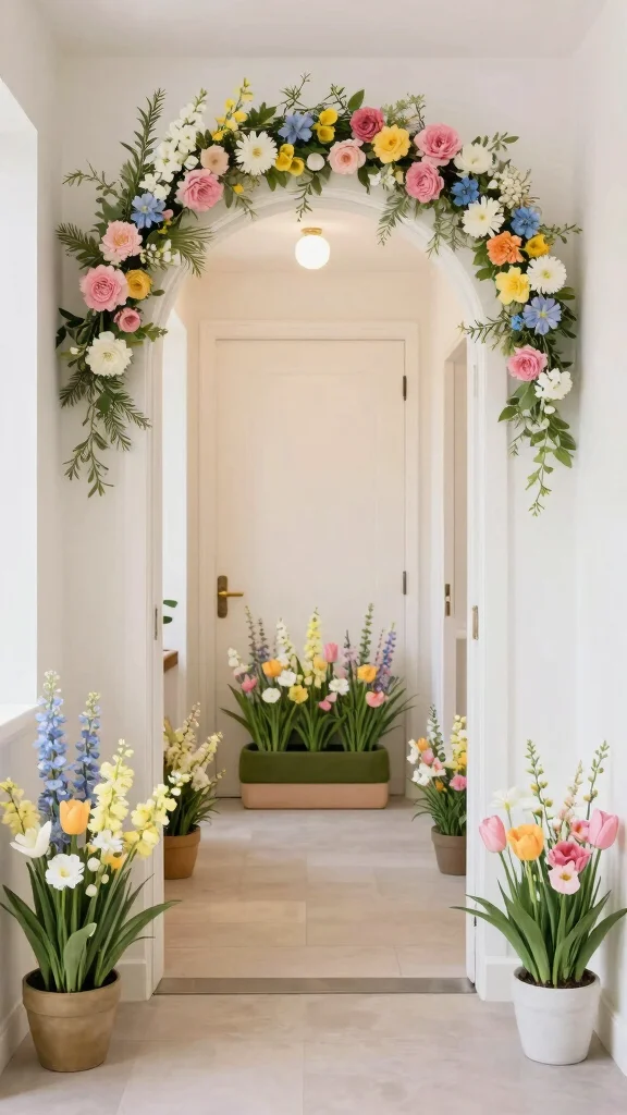 13 Entryway Decor Inspirations for a Beautiful Unforgettable First Impression - 11. Seasonal Decor Swaps 1
