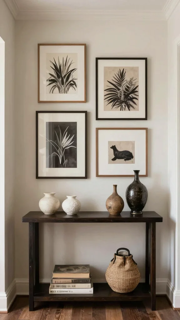 13 Entryway Decor Inspirations for a Beautiful Unforgettable First Impression - 12. Wall Art and Decor Objects 1