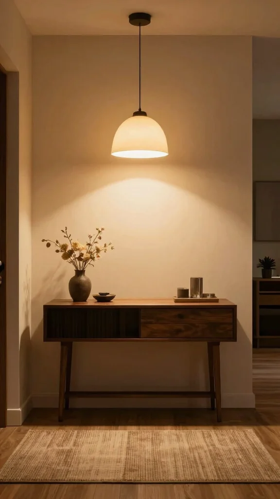 13 Entryway Decor Inspirations for a Beautiful Unforgettable First Impression - 3. Statement Lighting Fixtures 1