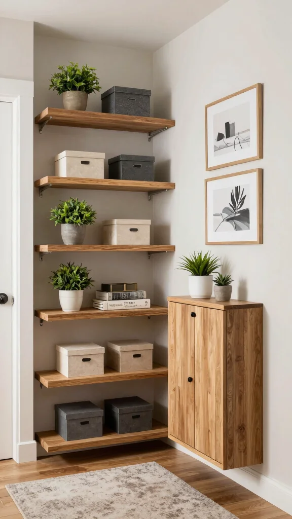 13 Entryway Organisation Ideas for a Tidy Functional Beautiful Space - 6. Embrace Vertical Space 1