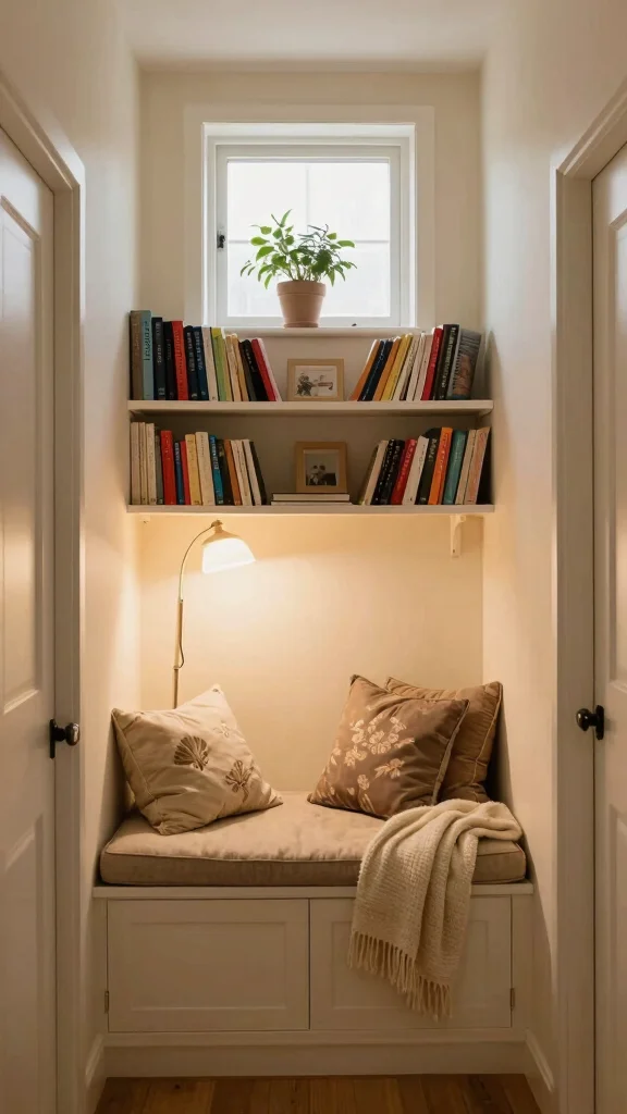 13 Hallway Built-In Ideas for a Seamless Custom Storage and Display - 1. Cozy Nook with Built-In Seating 1