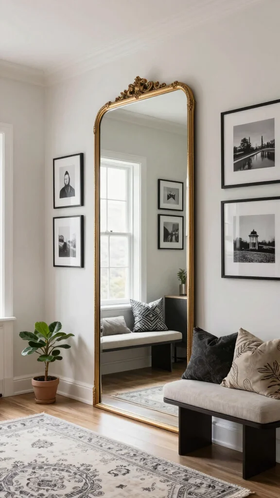 13 Hallway Concepts for Narrow Spaces That Are Both Stylish and Functional - 1. Mirrored Magic 1