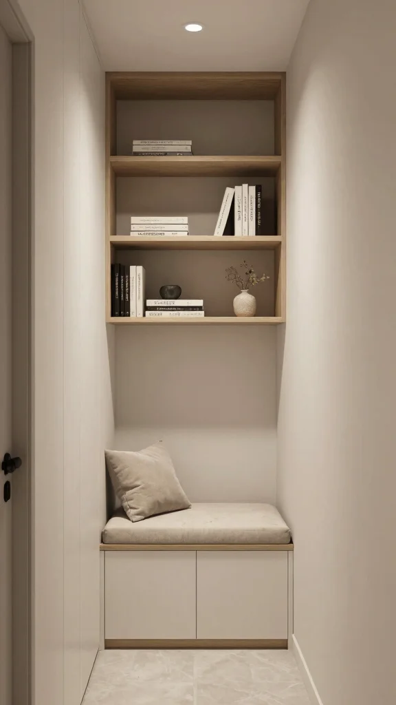 13 Hallway Concepts for Narrow Spaces That Are Both Stylish and Functional - 11. Custom Built-Ins 1