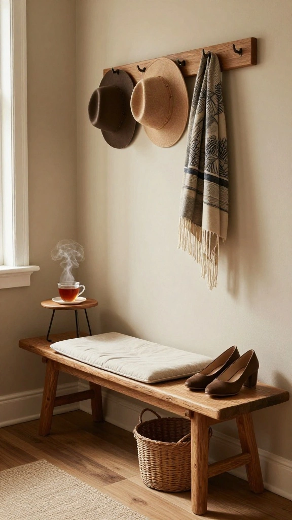 13 Hallway Furniture Ideas for a Functional Stylish Welcoming Space - 2. Inviting Benches for Functionality and Style 1