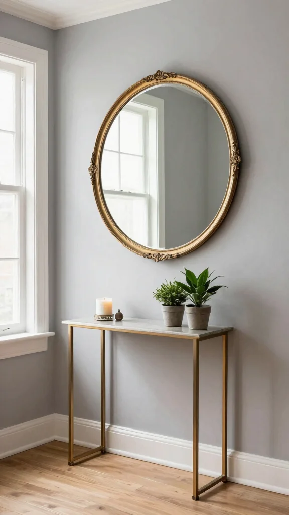 13 Hallway Furniture Ideas for a Functional Stylish Welcoming Space - 5. Mirrors for Light and Depth 1