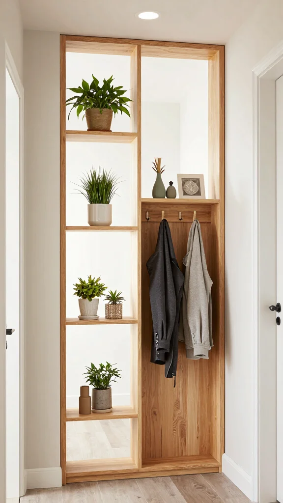 13 Hallway Unit Ideas for Storage Display and Every Entrance Style - 11. Decorative Room Dividers 1
