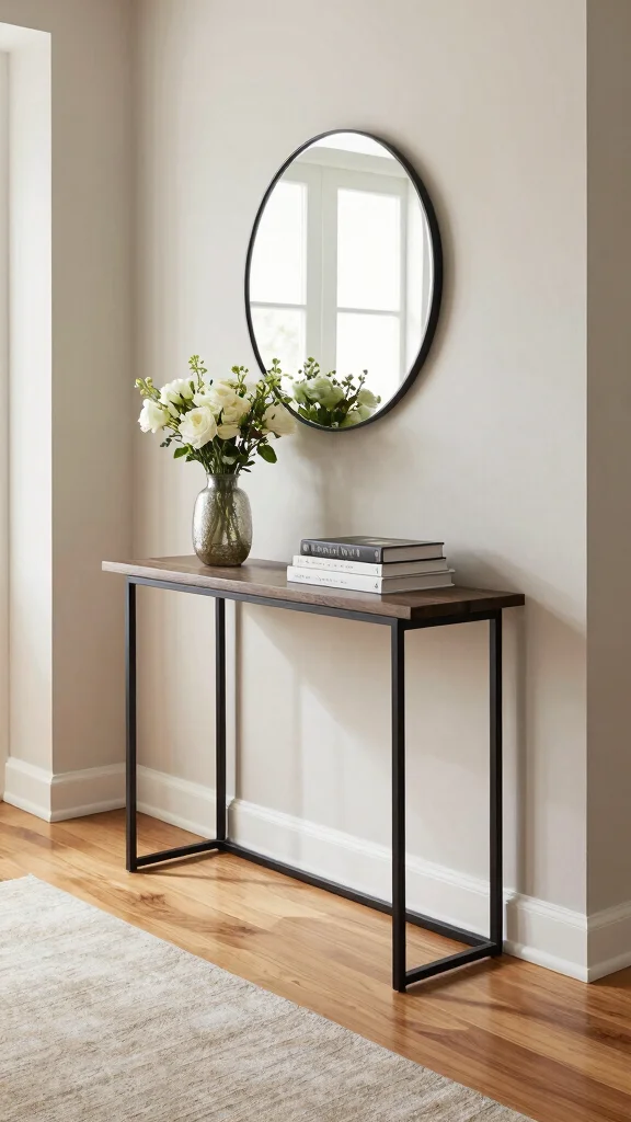 13 Hallway Unit Ideas for Storage Display and Every Entrance Style - 4. Hallway Console Table 1