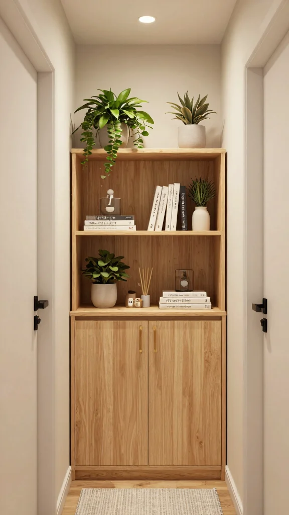 13 Hallway Unit Ideas for Storage Display and Every Entrance Style - 6. Corner Units for Compact Spaces 1
