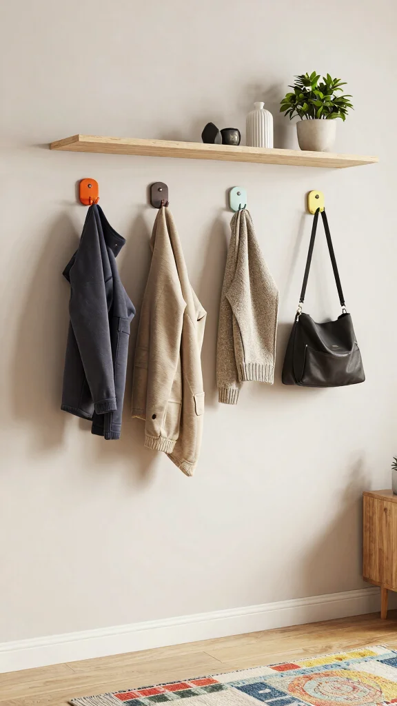 13 Hallway Unit Ideas for Storage Display and Every Entrance Style - 9. Stylish Hooks and Racks 1
