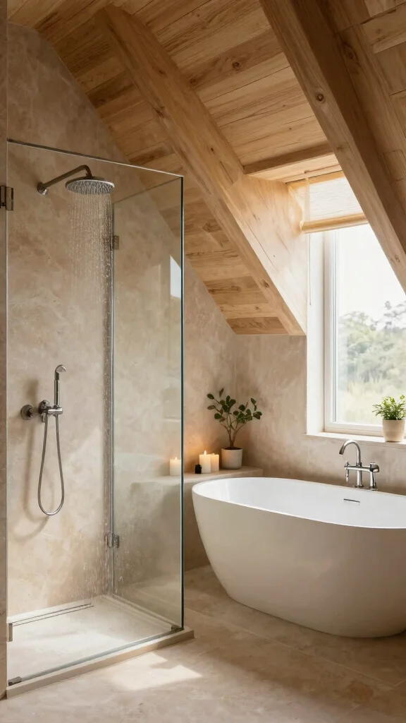 14 Attic Bathroom Concepts for a Beautiful Functional Top-Floor Space - 3. Spa-Like Serenity: Focus on Relaxation 1
