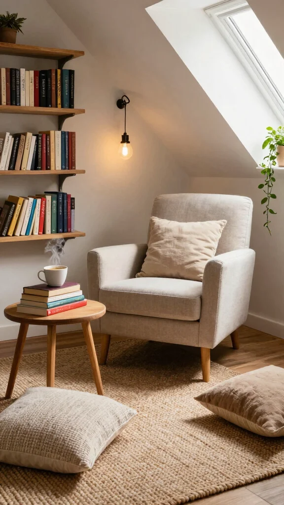 14 Attic Design Ideas From Cosy Retreat to Luxurious Top-Floor Suite - 1. Cozy Reading Nook 1