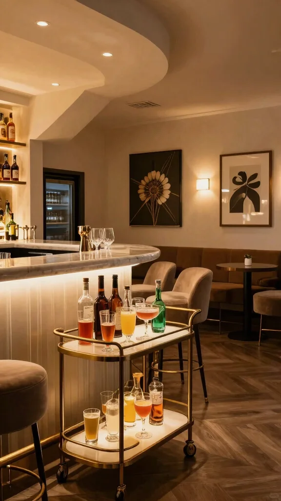14 Attic Design Ideas From Cosy Retreat to Luxurious Top-Floor Suite - 11. Stylish Bar Area 1