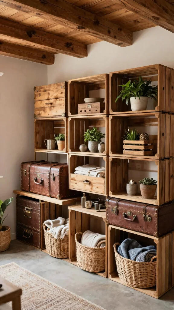 14 Attic Design Ideas From Cosy Retreat to Luxurious Top-Floor Suite - 4. Rustic Storage Solutions 1
