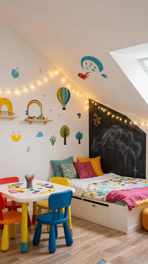 14 Attic Design Ideas From Cosy Retreat to Luxurious Top-Floor Suite - 8. Playful Children’s Room 1