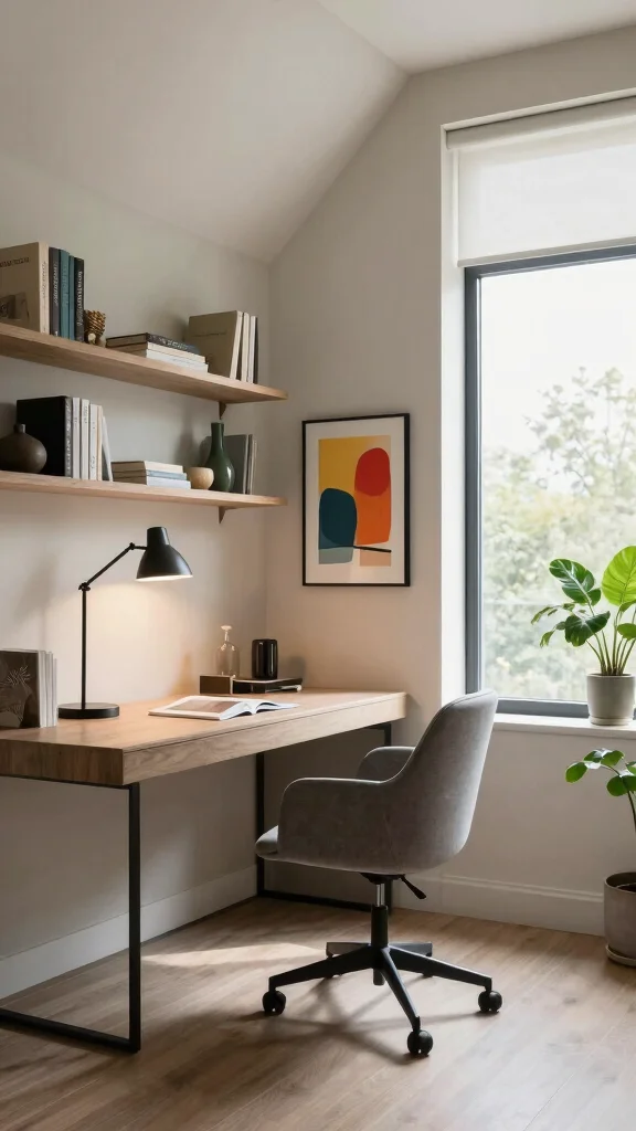 14 Attic Design Ideas From Cosy Retreat to Luxurious Top-Floor Suite - 9. Chic Home Office 1