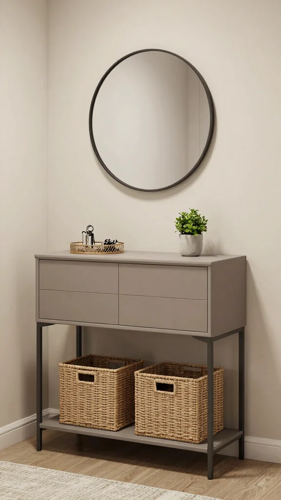 14 Entryway Furniture Ideas for a Functional Stylish Welcoming Space - 1. Multi-Functional Console Tables 1