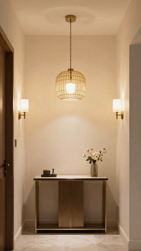14 Entryway Furniture Ideas for a Functional Stylish Welcoming Space - 12. Light Fixtures 1