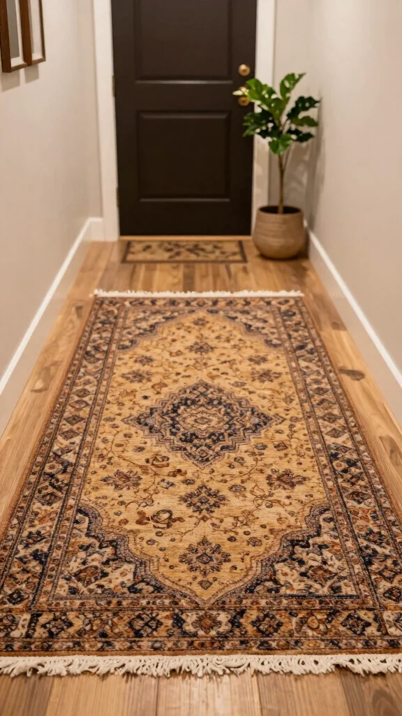 14 Entryway Mudroom Concepts for a Practical Stylish Transition Space - 10. Textured Rugs for Comfort 1