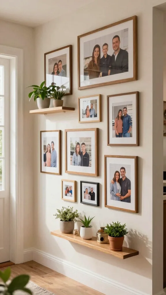 14 Entryway Mudroom Concepts for a Practical Stylish Transition Space - 9. Wall Art and Personal Touches 1