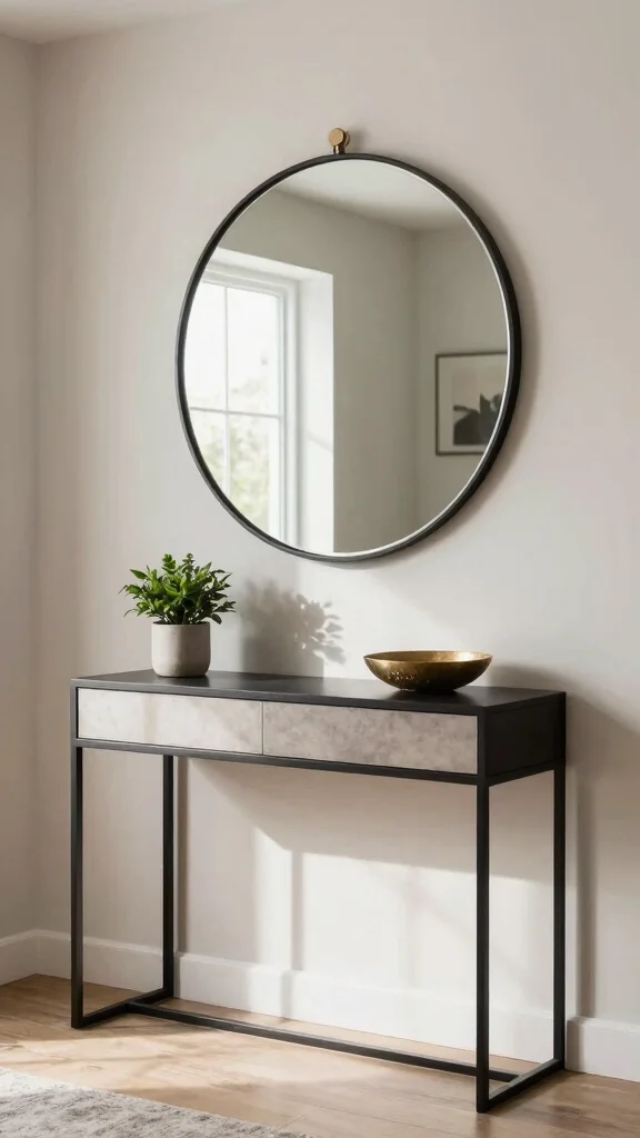 14 Entryway Storage Solutions That Keep Your Entrance Clutter-Free and Stylish - 12. Mirrors to Create Illusion of Space 1