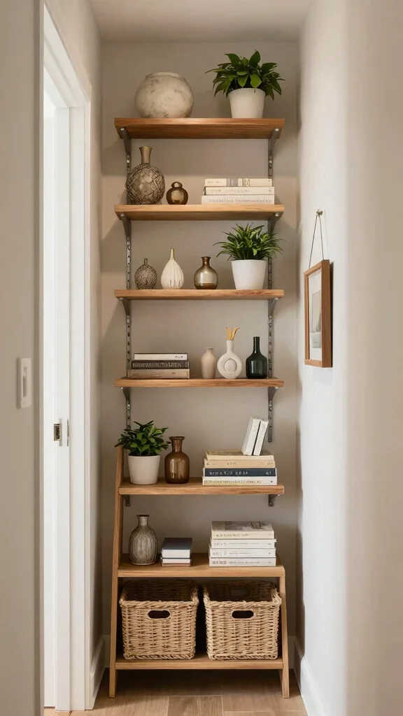 14 Entryway Storage Solutions That Keep Your Entrance Clutter-Free and Stylish - 14. Vertical Storage Solutions for Tiny Spaces 1