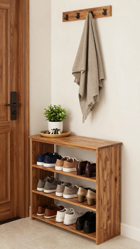 14 Entryway Storage Solutions That Keep Your Entrance Clutter-Free and Stylish - 6. Shoe Racks to the Rescue 1