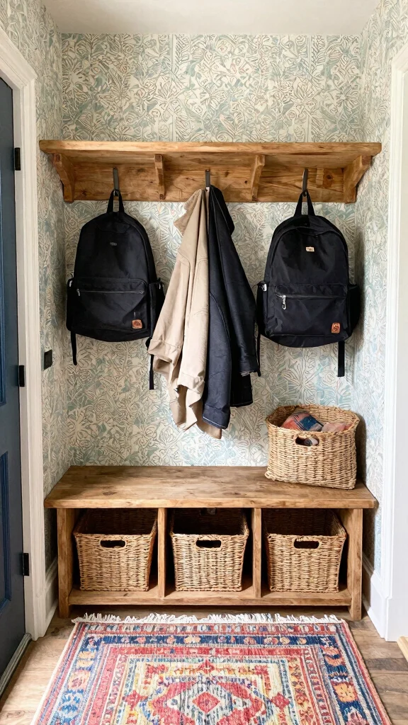 14 Entryway Storage Solutions That Keep Your Entrance Clutter-Free and Stylish - 8. A Mudroom Corner for the Ultimate Storage 1