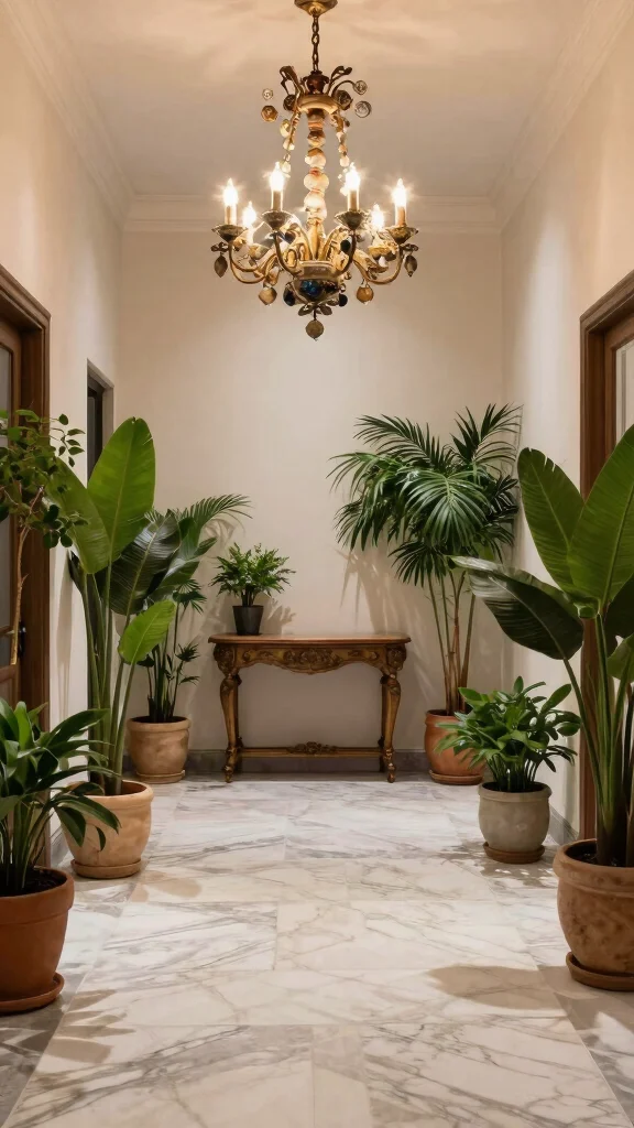 14 Hallway Design Ideas From Minimalist to Grand - 4. Grand Entrance with a Twist 1