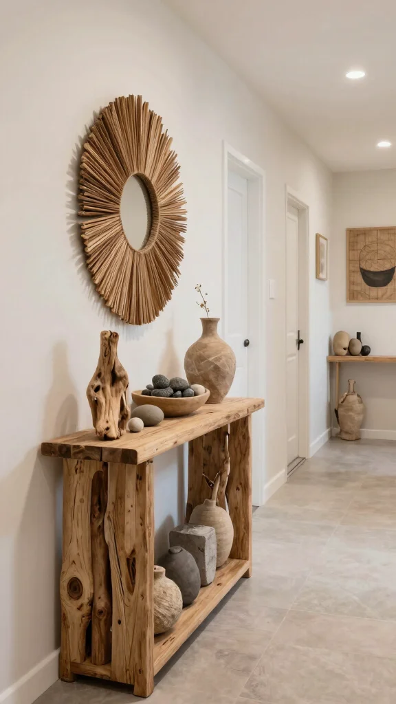 14 Hallway Design Ideas From Minimalist to Grand - 9. Eco-Conscious Decor 1