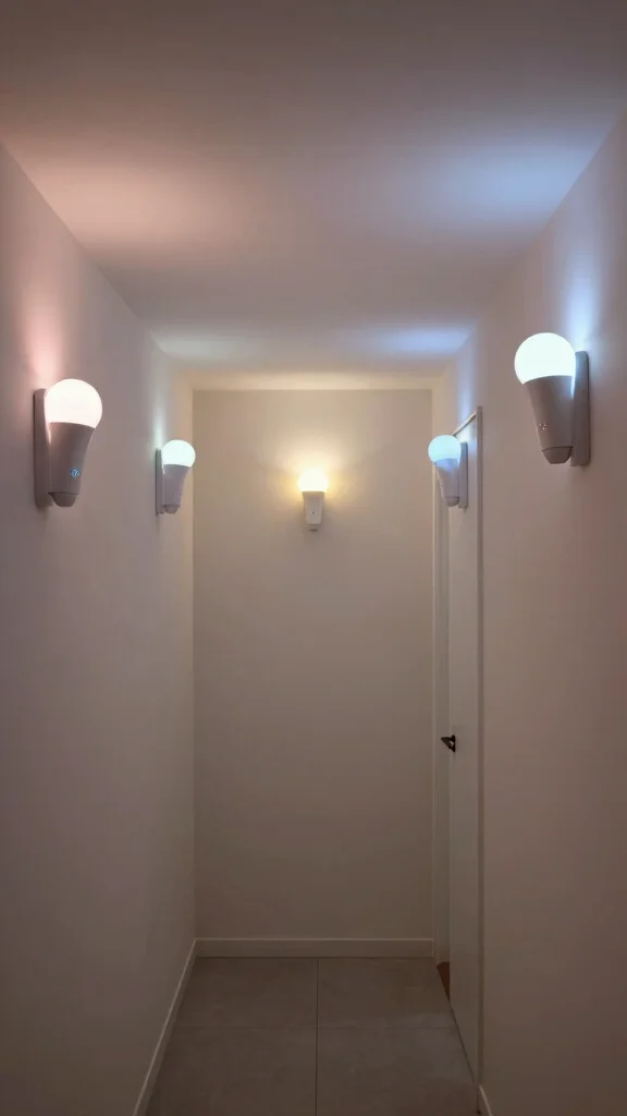 14 Hallway Lighting Ideas for a Bright Layered Beautiful Entrance - 13. Smart Lighting Solutions 1